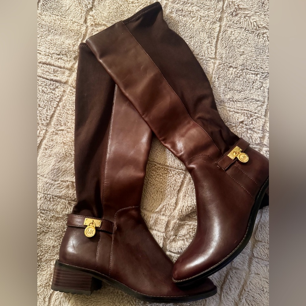 MICHAEL Michael Kors Chocolate Over the Knee Boots